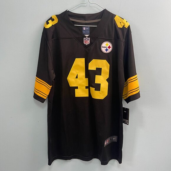 NFL Pittsburgh Steelers Troy Polamalu #43 Jersey Black